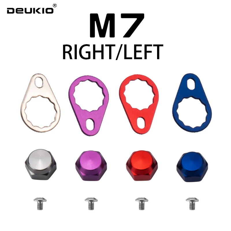 Spincast Reel - DEUKIO M7 S ブランド左/右ハンドナットロックワッシャーとネジ付きベイトキャスティング釣りリール DIY パーツ修正用