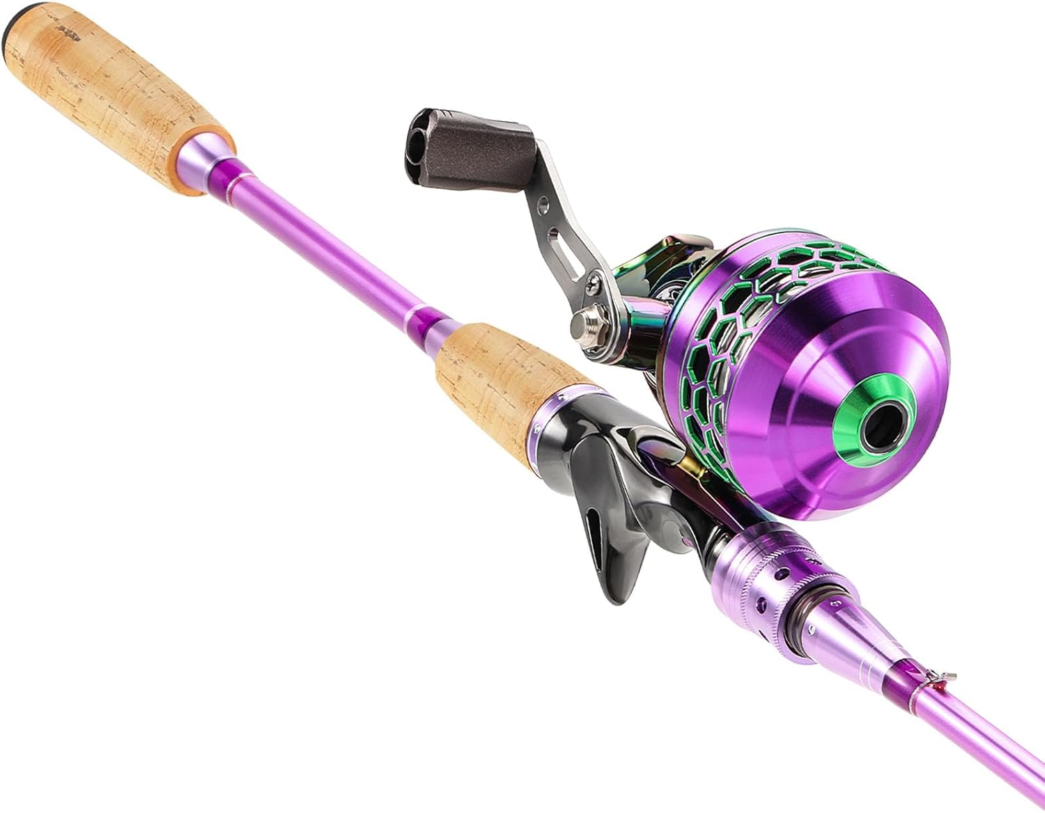 スピンキャスト釣り竿とリールコンボ、2ピース中型ヘビーロッド - Spincast Reel のレビューと価格