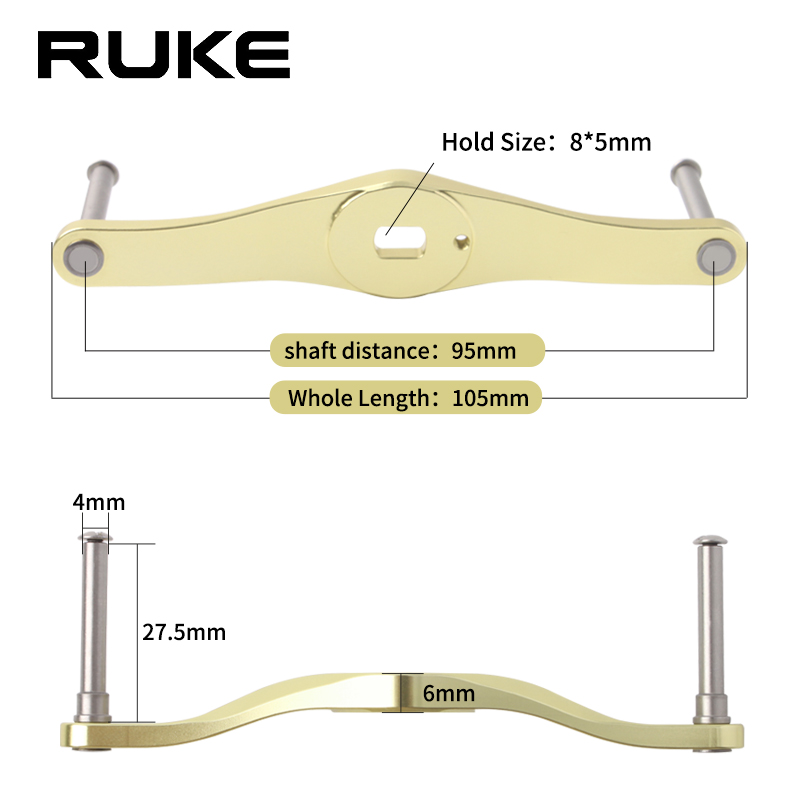 RUKE 1pc 釣りリールハンドル合金アルミニウム材料釣り - Spincast Reel のレビューと価格
