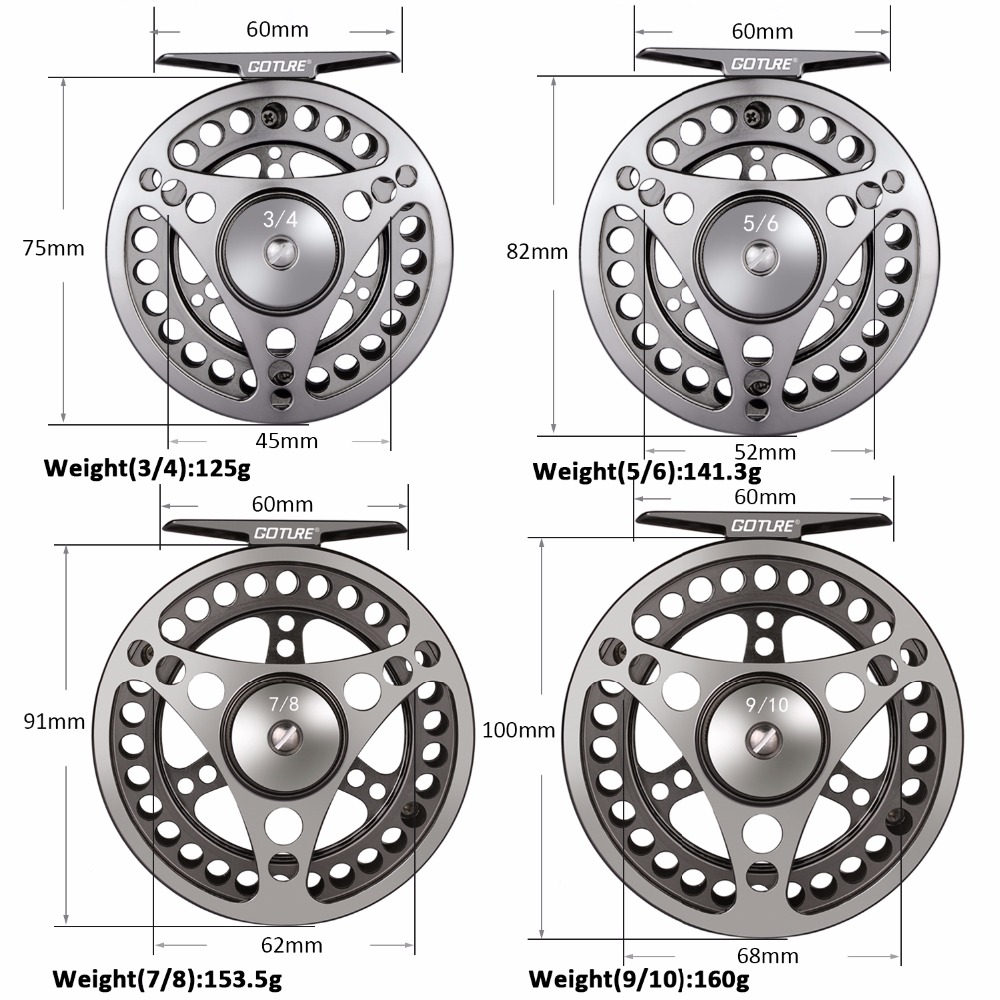 Goture フライフィッシングリール 3/4 5/6 7/ - Reel Spare Spool のレビューと価格