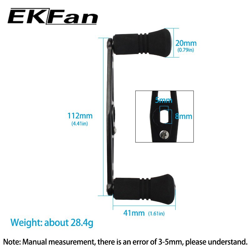 EKFan 110 ミリメートルアルミ合金釣りリールハンドル - Spincast Reel のレビューと価格